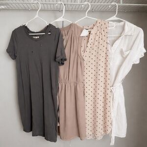 Women’s 4-Piece Dress Bundle | Neutral & Soft Tones | Size M